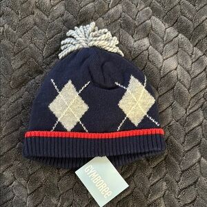 Gymboree Blue and Gray Argyle Knit Hat